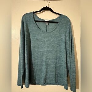 Old Navy Teal Long Sleeve Women's Top